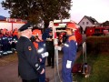 Befestigen einer Feuerwehrleine an CM-Strahlrohr mit Schlauch